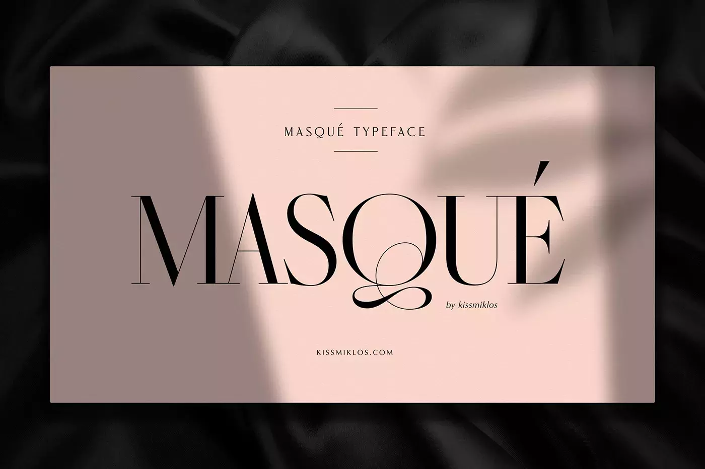 Masqué Display & Headline Typeface  