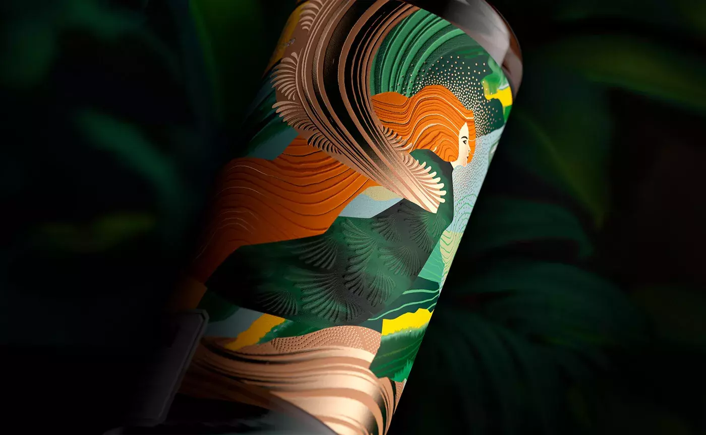 Mesmerizing Packaging Design for SAIREN Rum