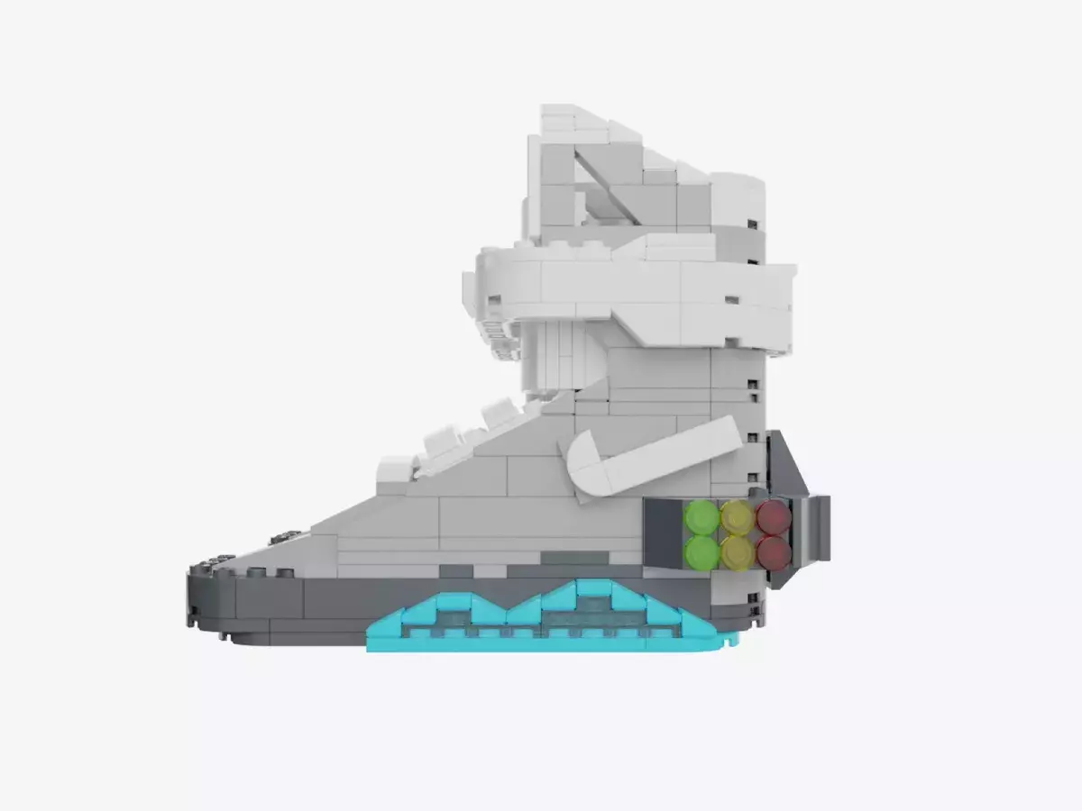 Building sneakers made of Lego