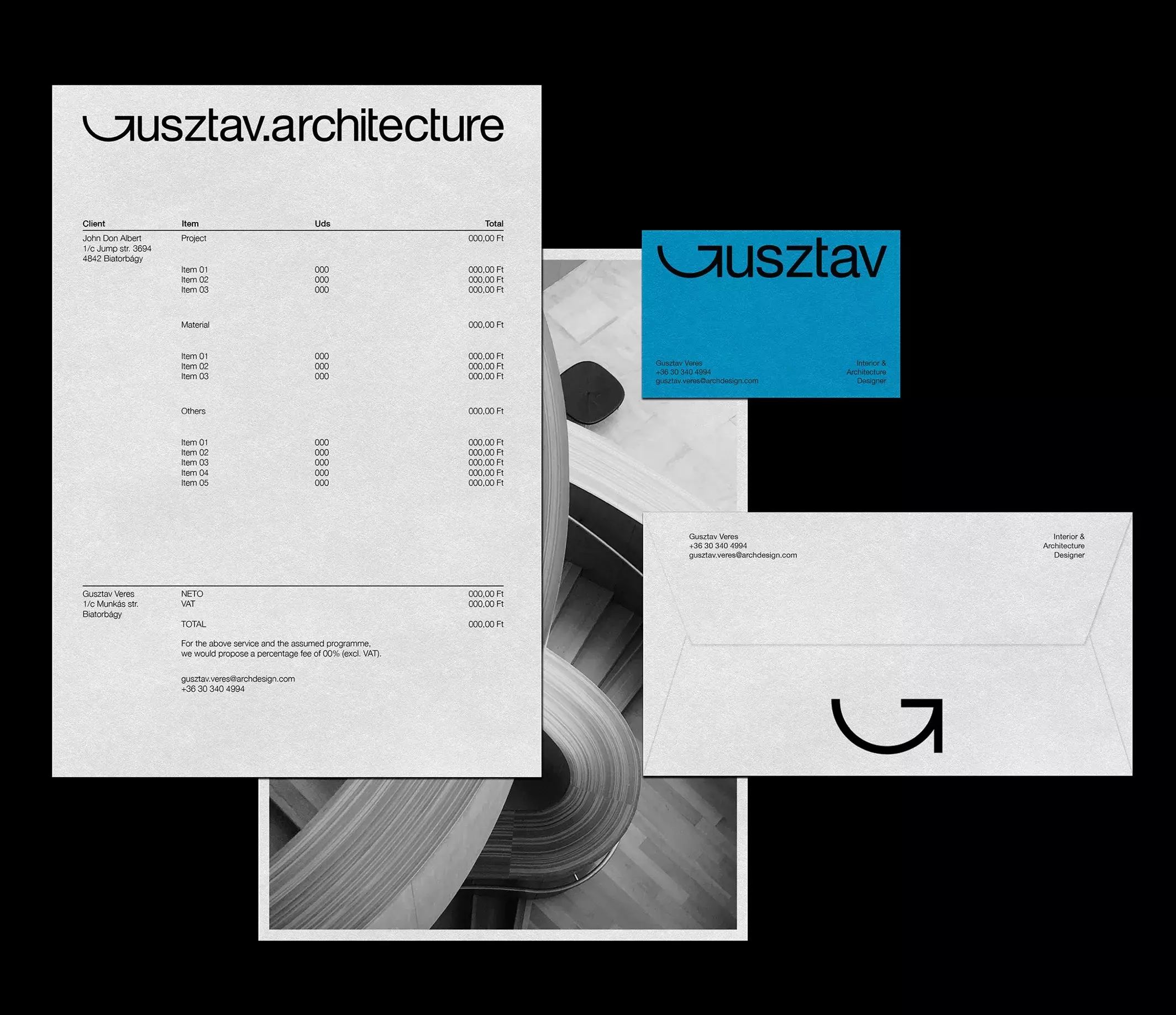 Gusztav.architecture studio — Branding and Visual Identity