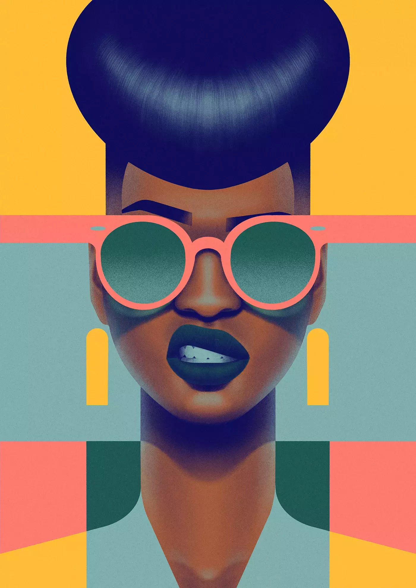 Vivid Illustrative Portraits made in Procreate