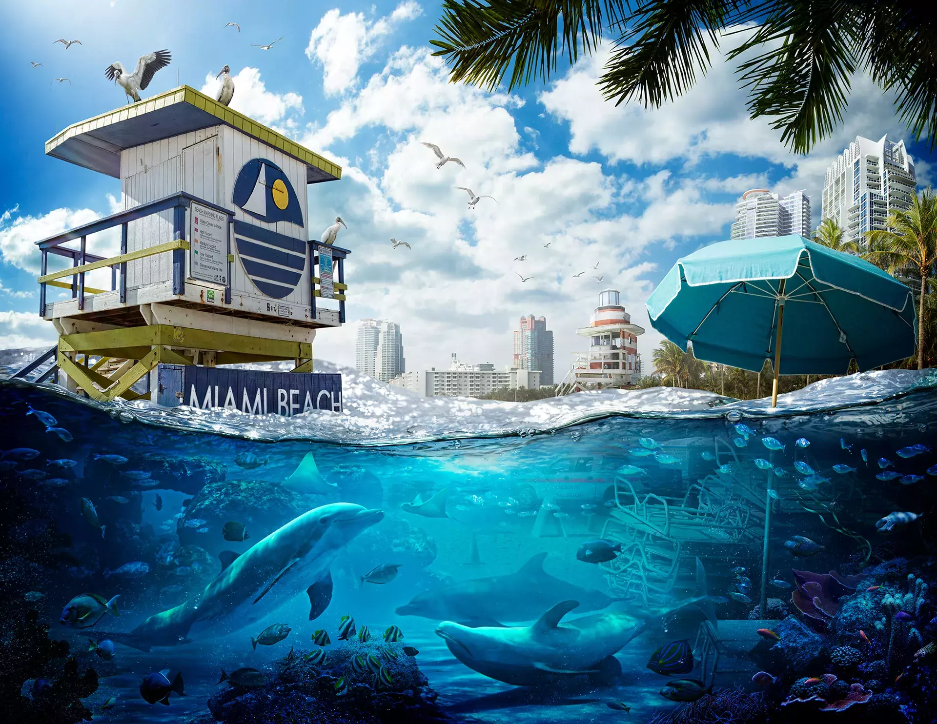 Floating World, a Photoshop project on the impacts of climate change
