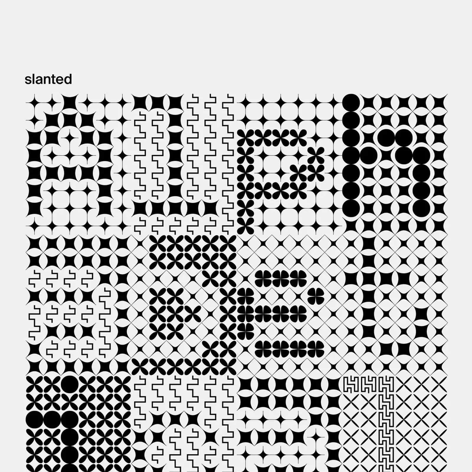 Alphabetical Playground book cover Nigel Cottier experimental type design Slanted