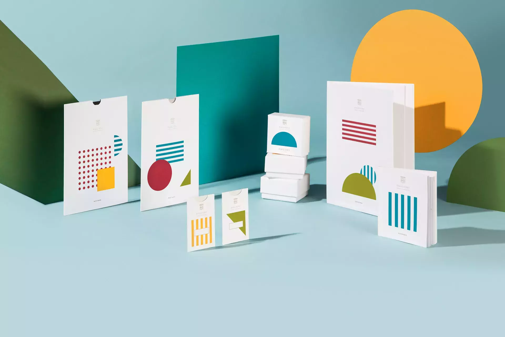 Colorful and Geometric Branding for Baglioni Hotels 