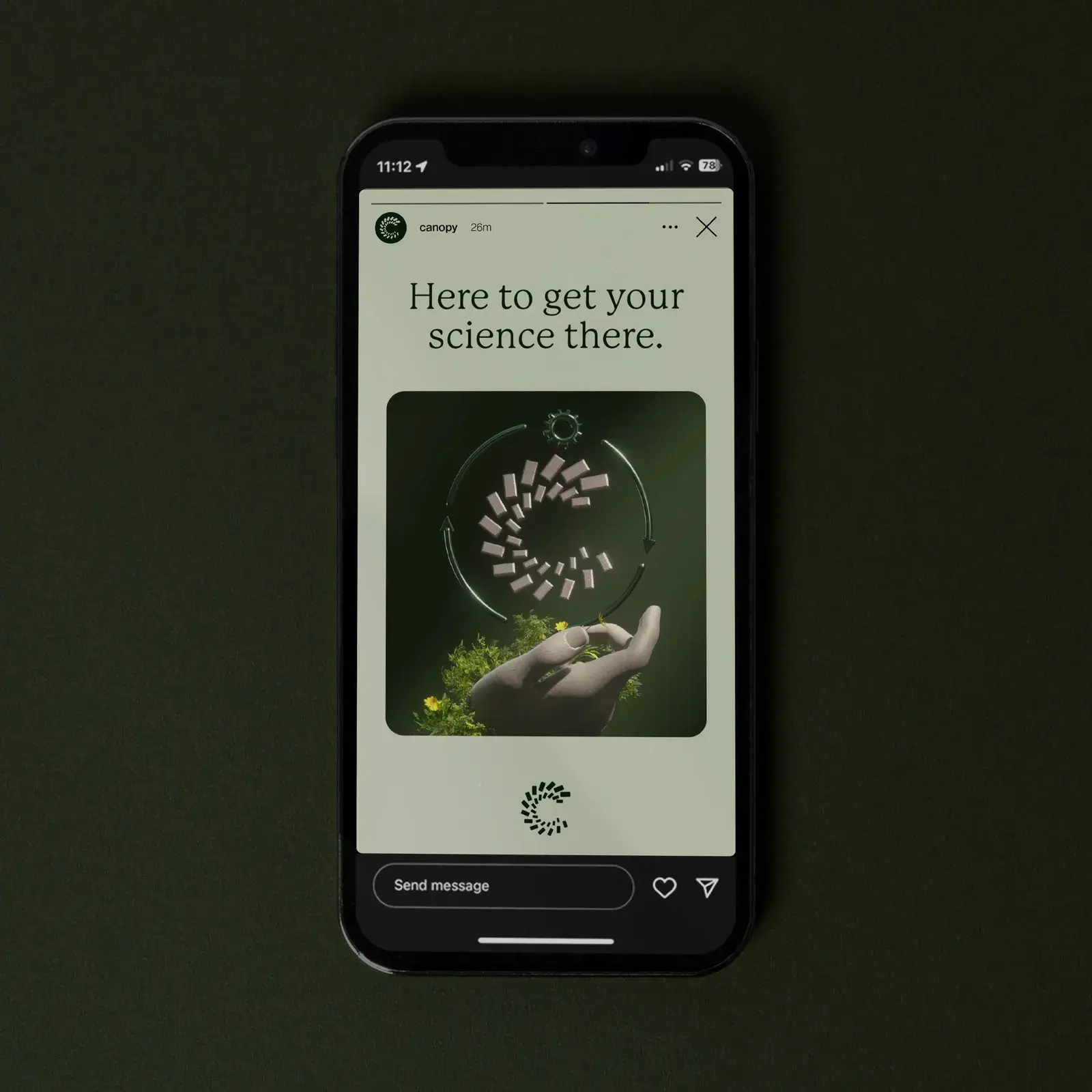 Canopy brand identity design by &Walsh — life sciences rebrand