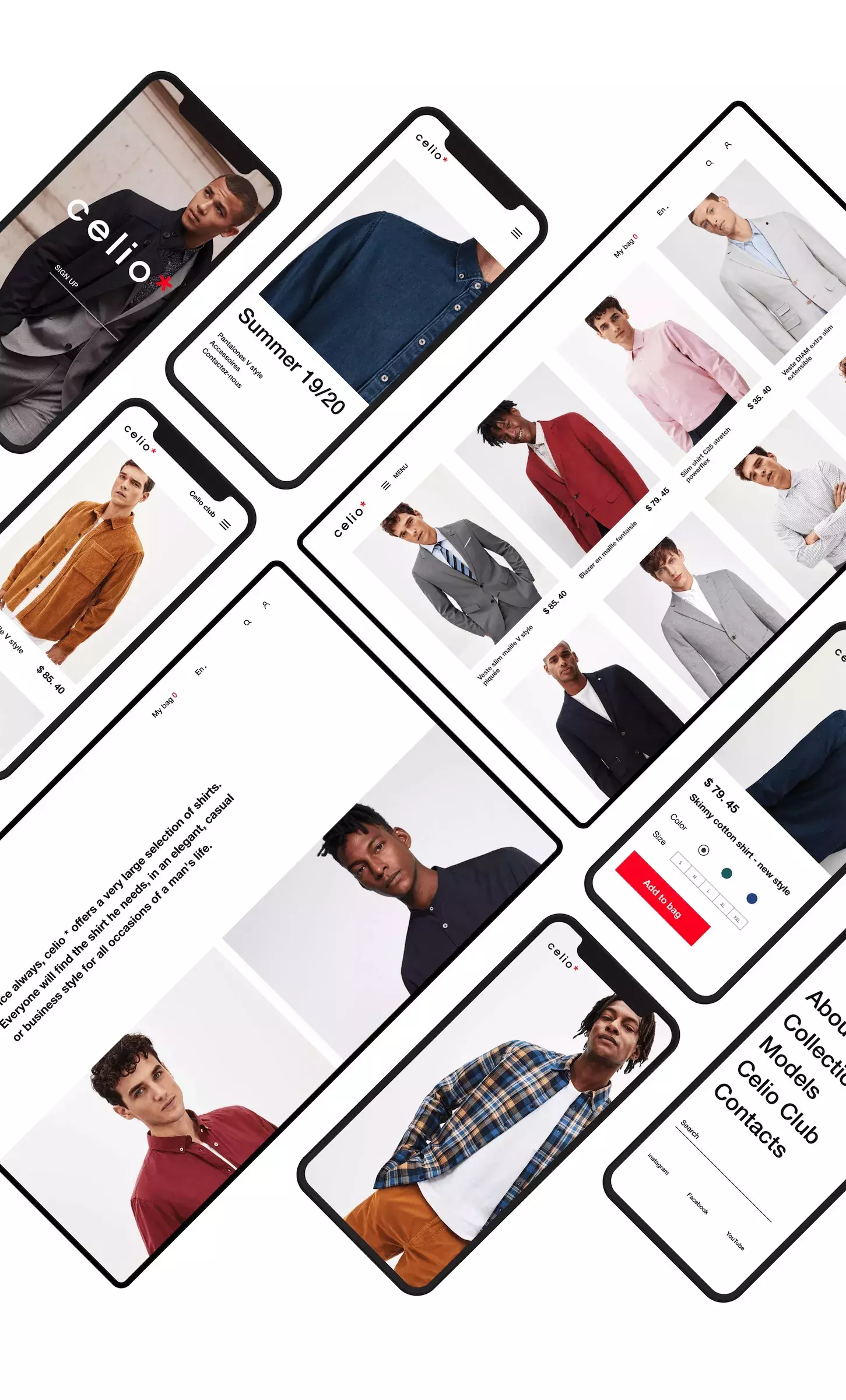 UI/UX Website Redesign Concept for Celio*