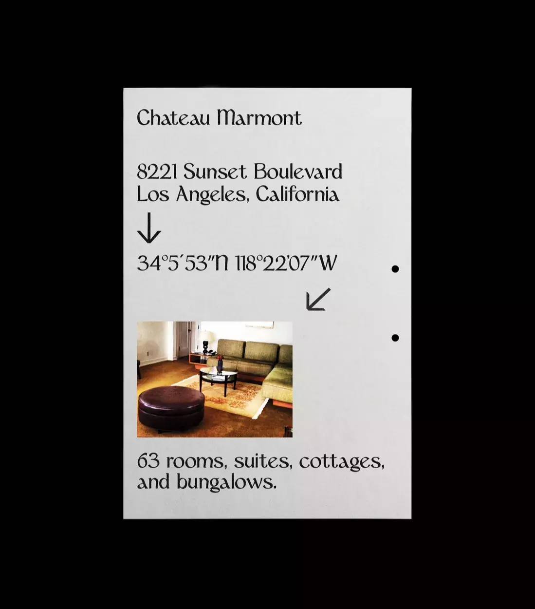 A Font Inspired by Chateau Marmont