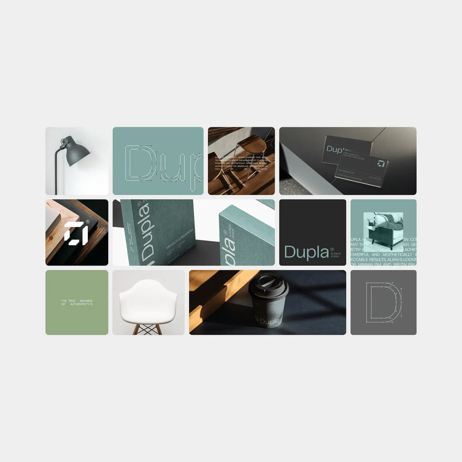 Dupla’s Minimalist and Brutalist Branding and Visual Identity