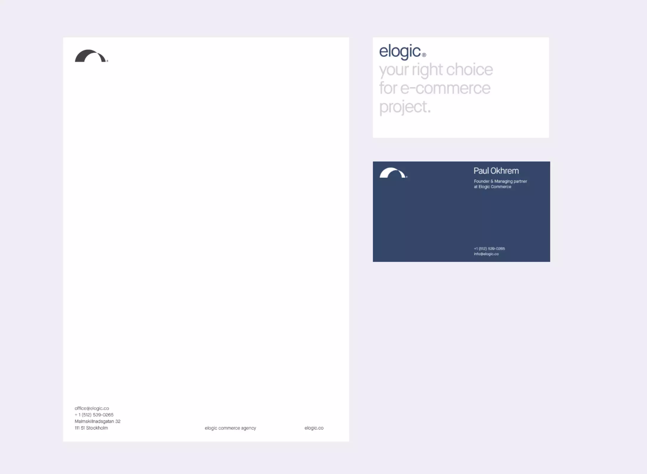 Simple and Super Elegant Brand Identity for Elogic