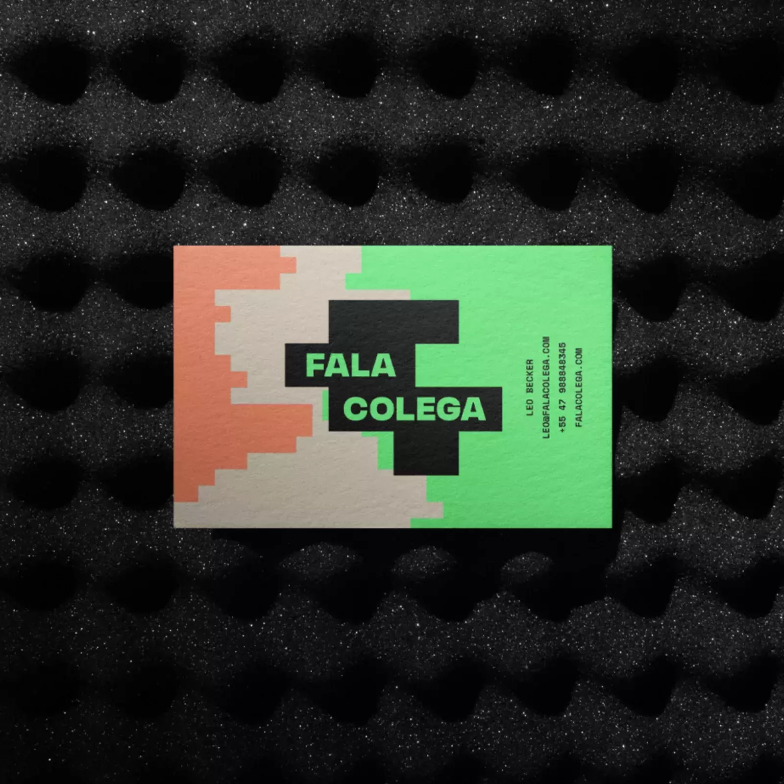 Brand identity for podcast Fala Colega