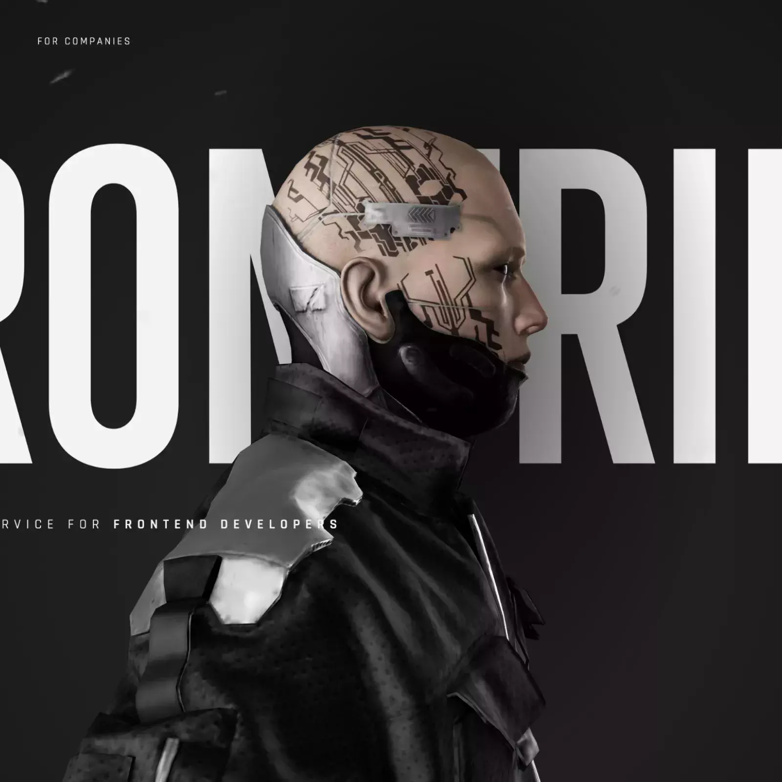 SciFi Interface and Cyberpunk inspired new Frontribe site