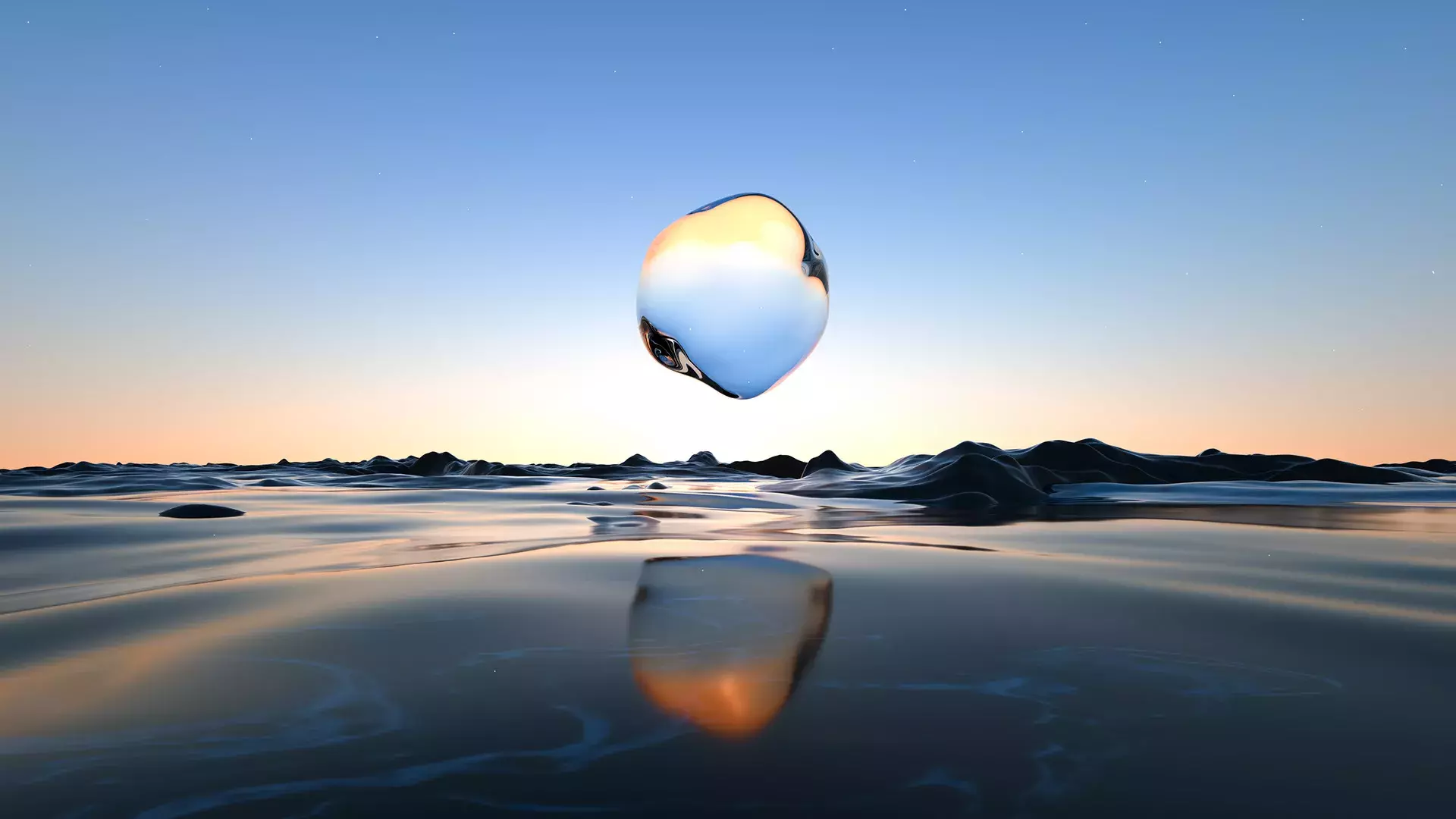 Abstract Perspective of Glass in 3D