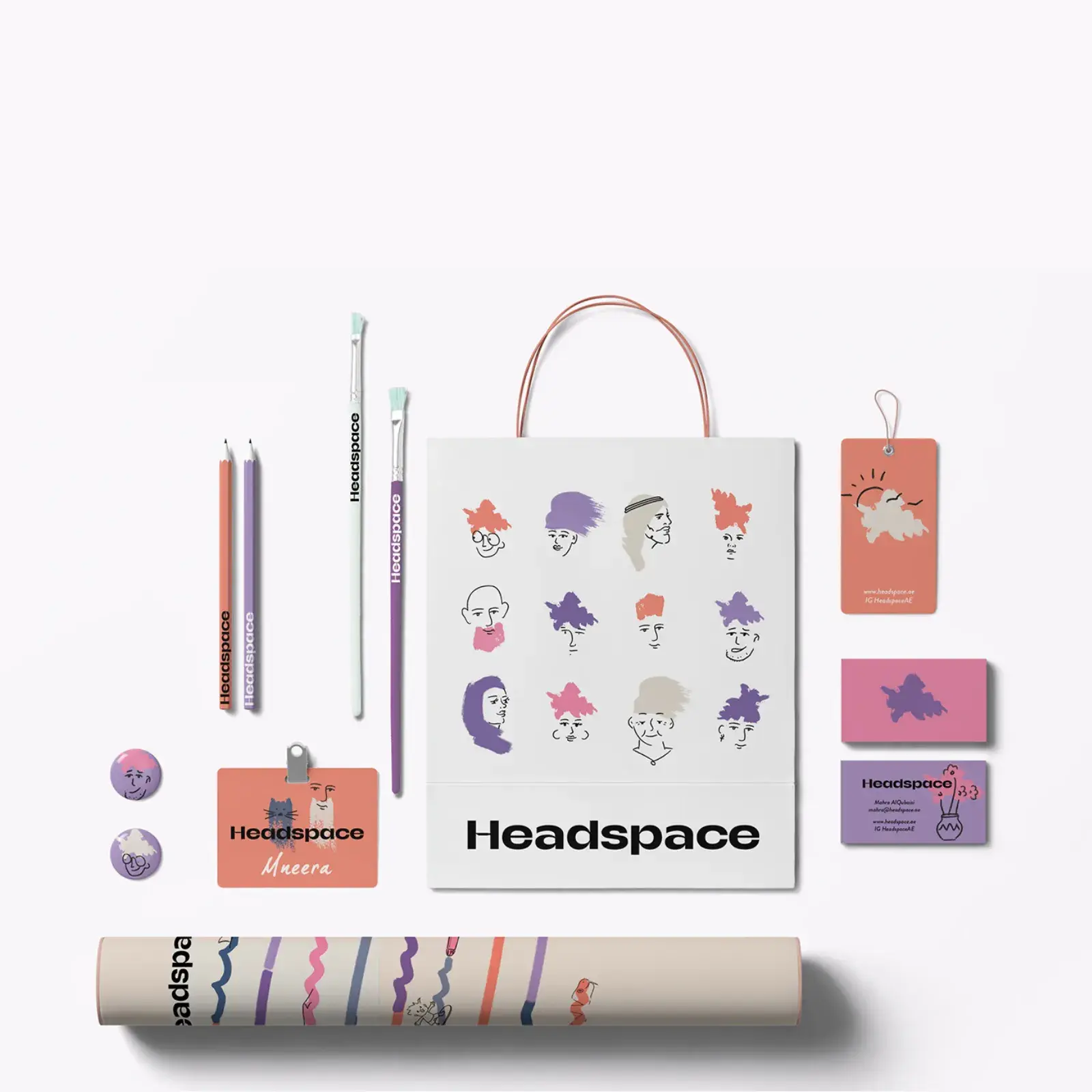"Unleashing Creativity: Headspace's Unique Art Supply Branding