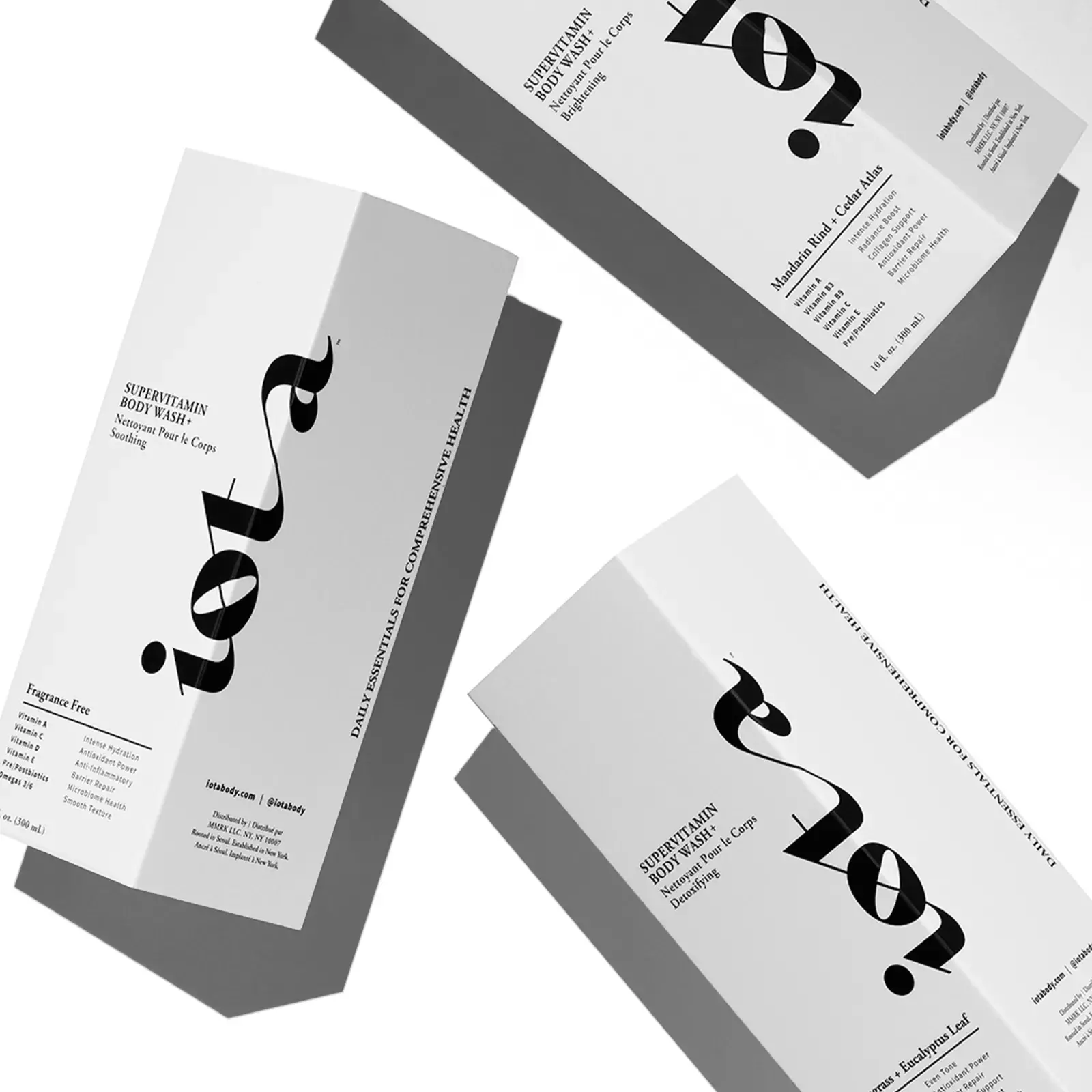 Bold look for The First Nutritional Bodycare Brand, iota by ROOK / NYC 