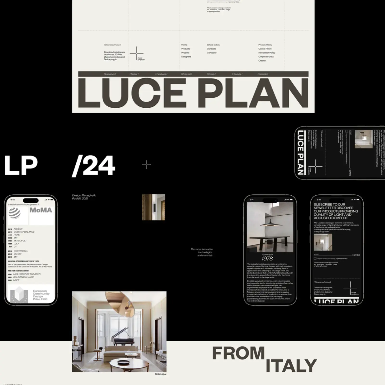 Luce Plan: Graphic and Web Design by Liudmyla Smolanova