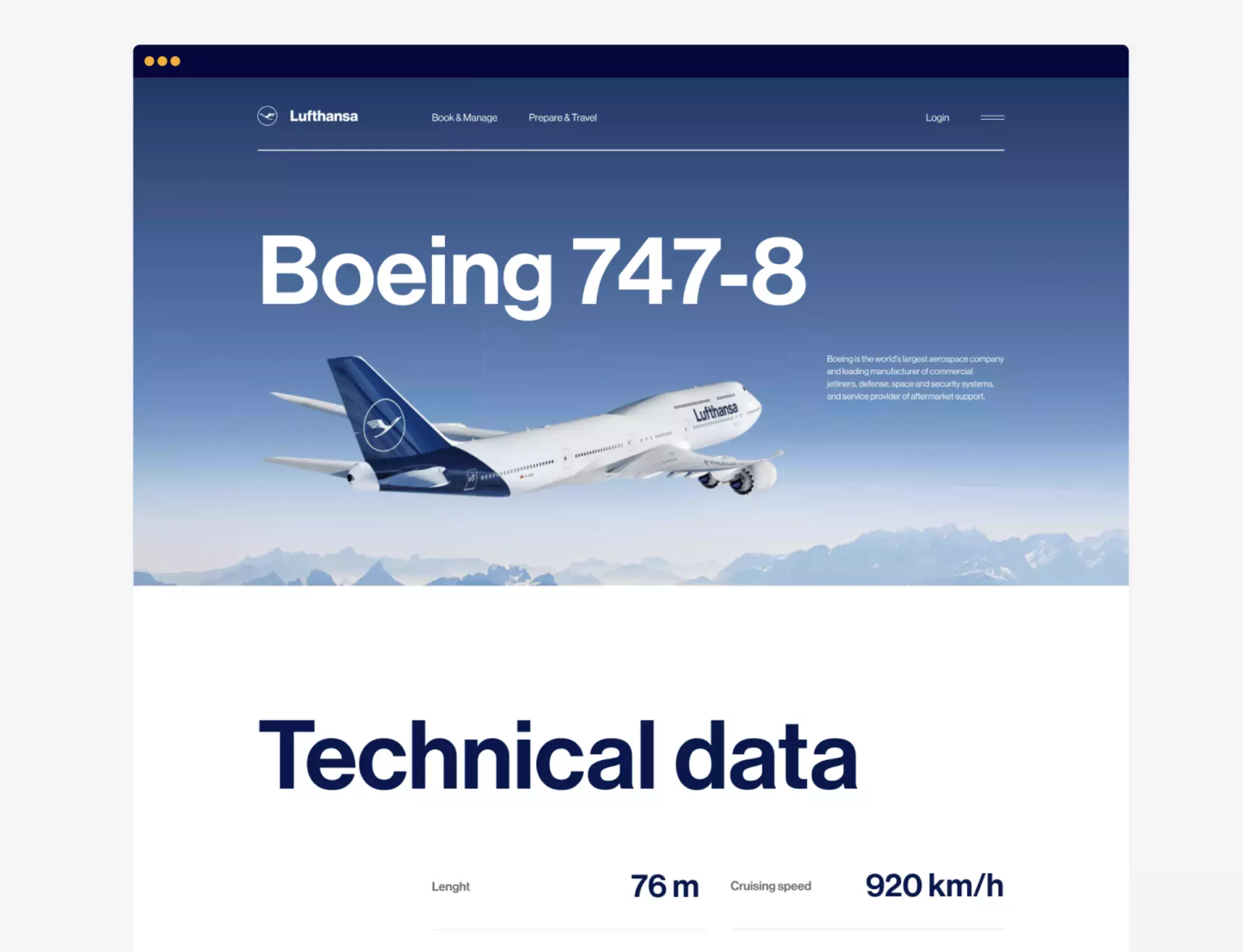  Lufthansa Web Design Concept