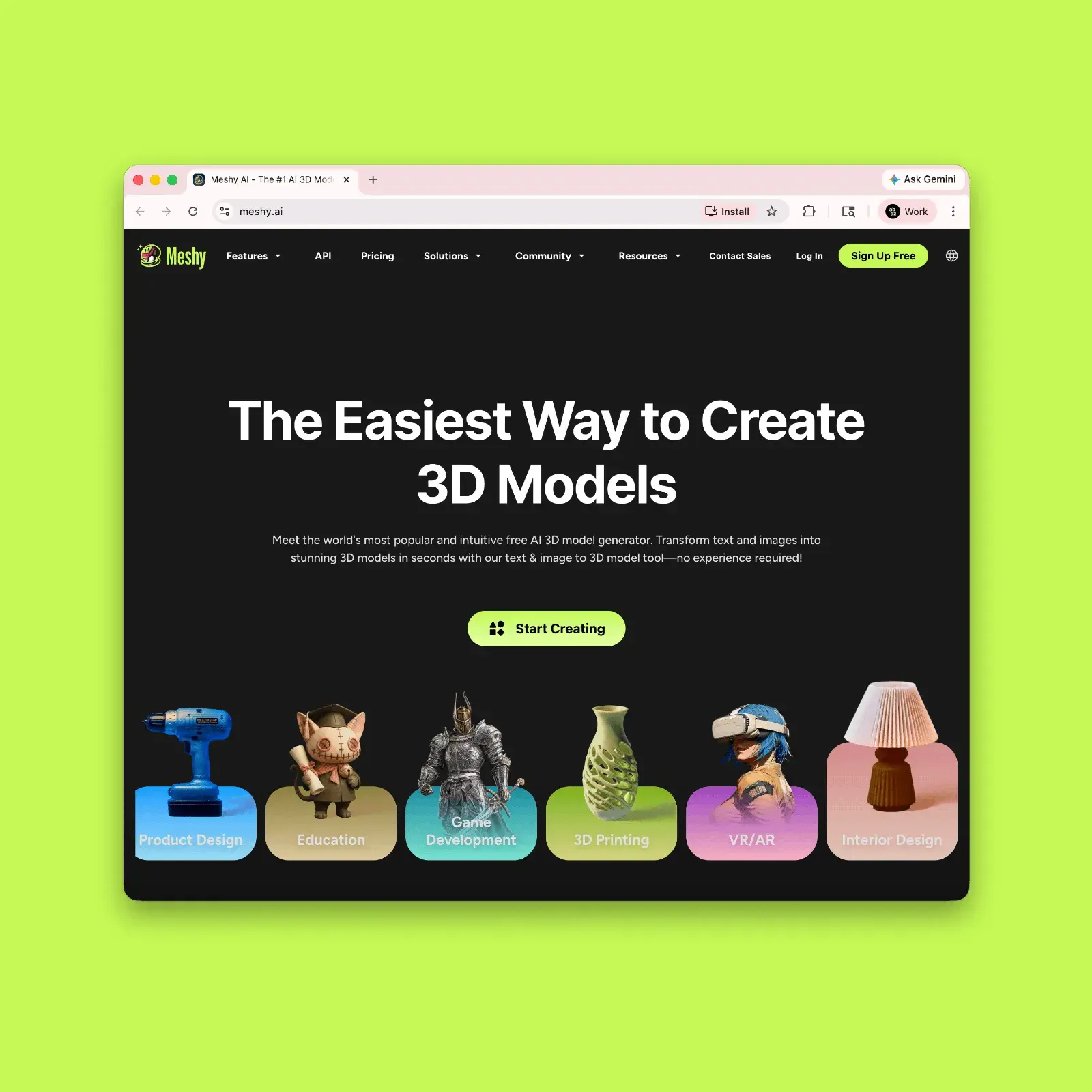 AI image to 3D by Meshy-6 on Bambu Lab MakerWorld