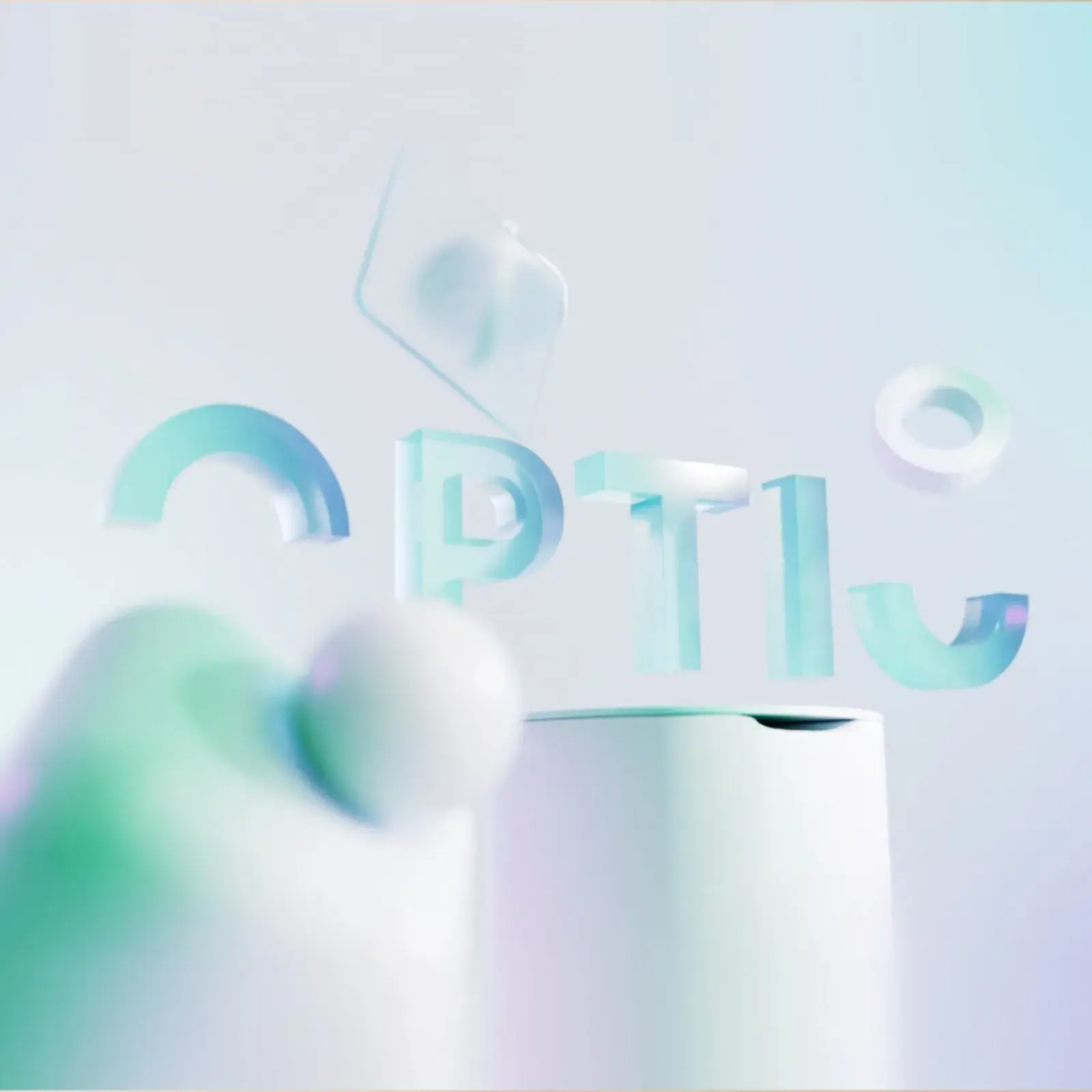 Branding exploring negative space for Optio 