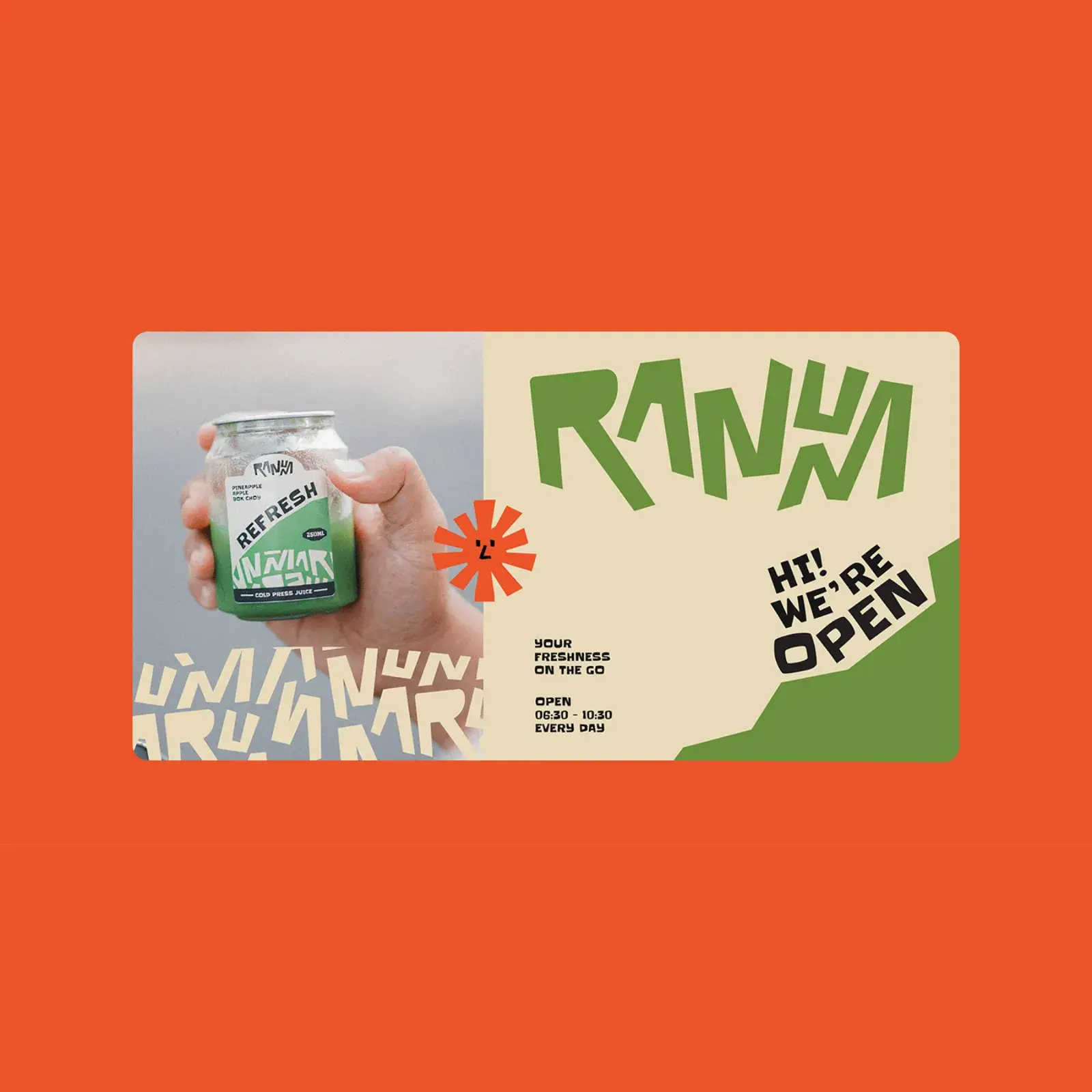 Ranum Juice Bar: A Vibrant Tropical Visual Identity