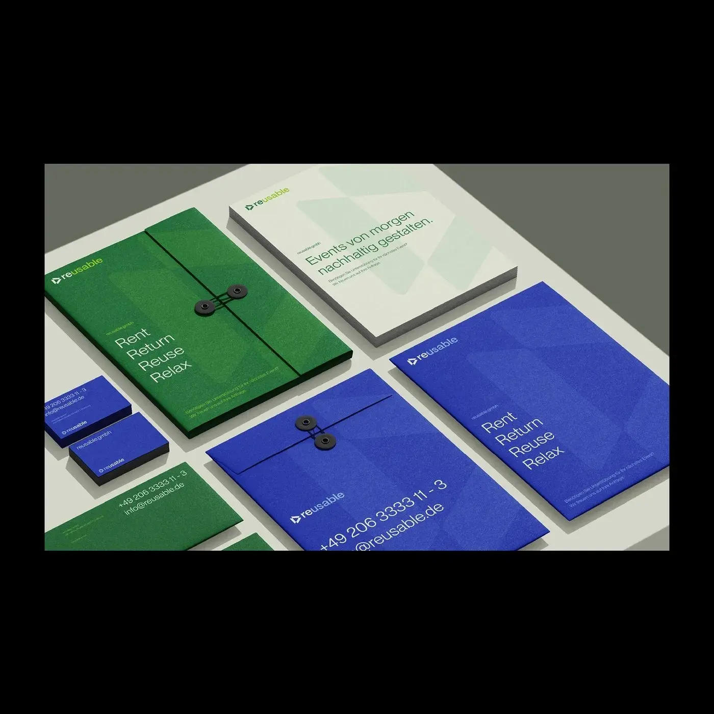 Reusable eco-focused branding brand identity system