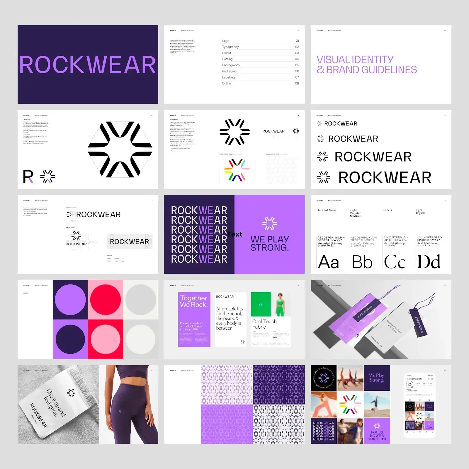 Revitalized Branding: Rockwear's New Visual Identity Journey