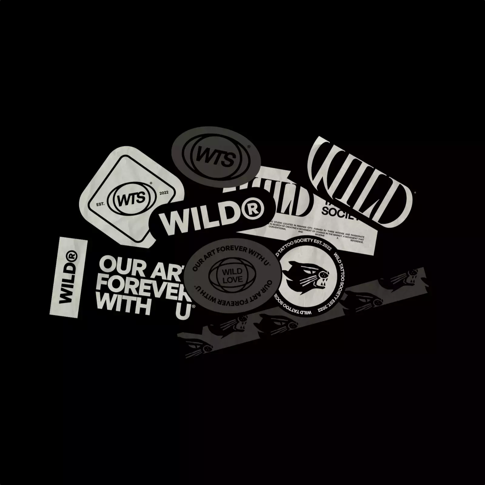 Wild Tattoo Society visual identity