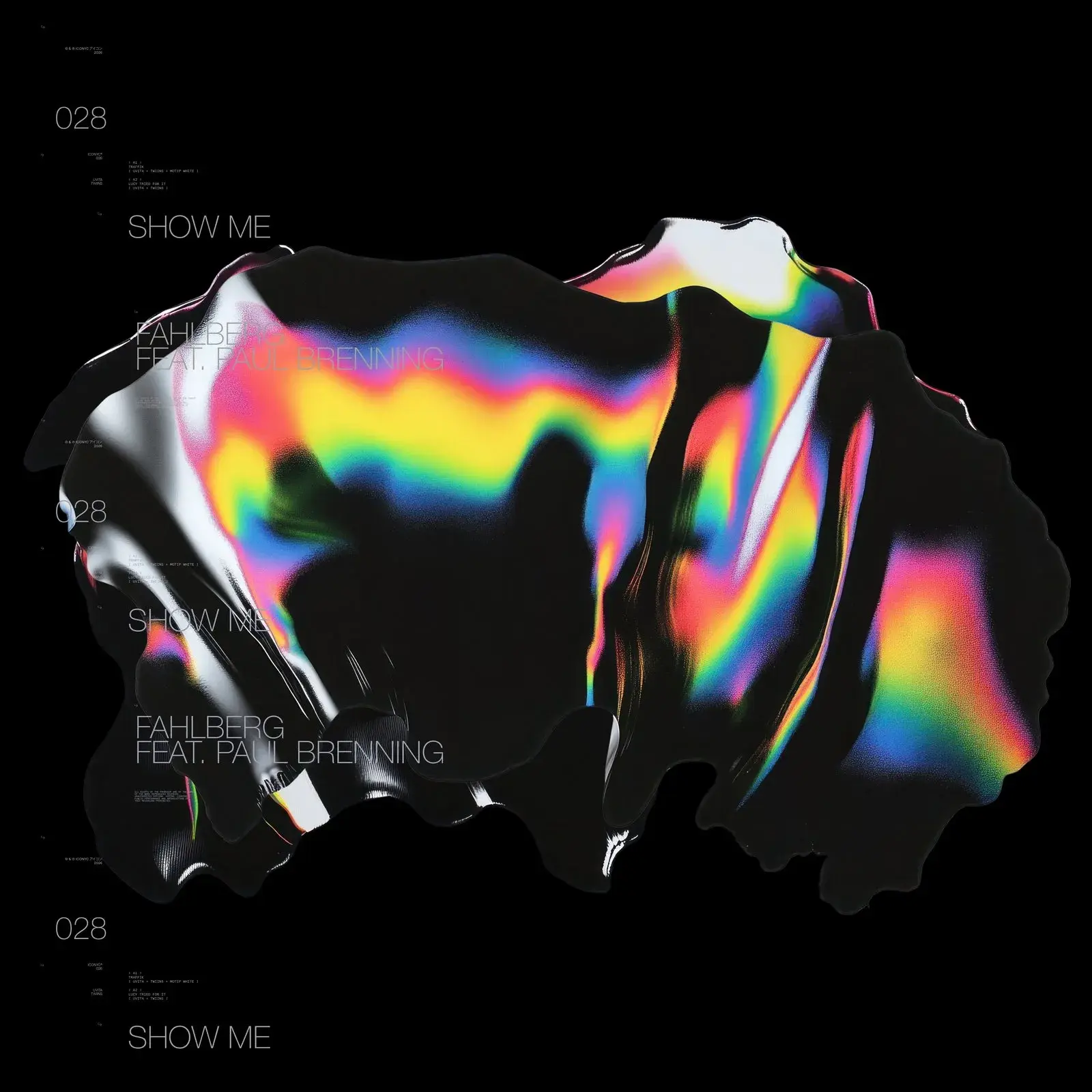 vinyl artwork design by Quim Marin for ICONYC and music labels