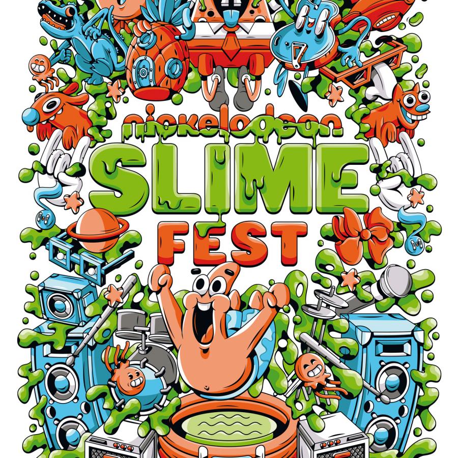 Illustrations, Logos and Icons for Nickelodeon's Slime Fest