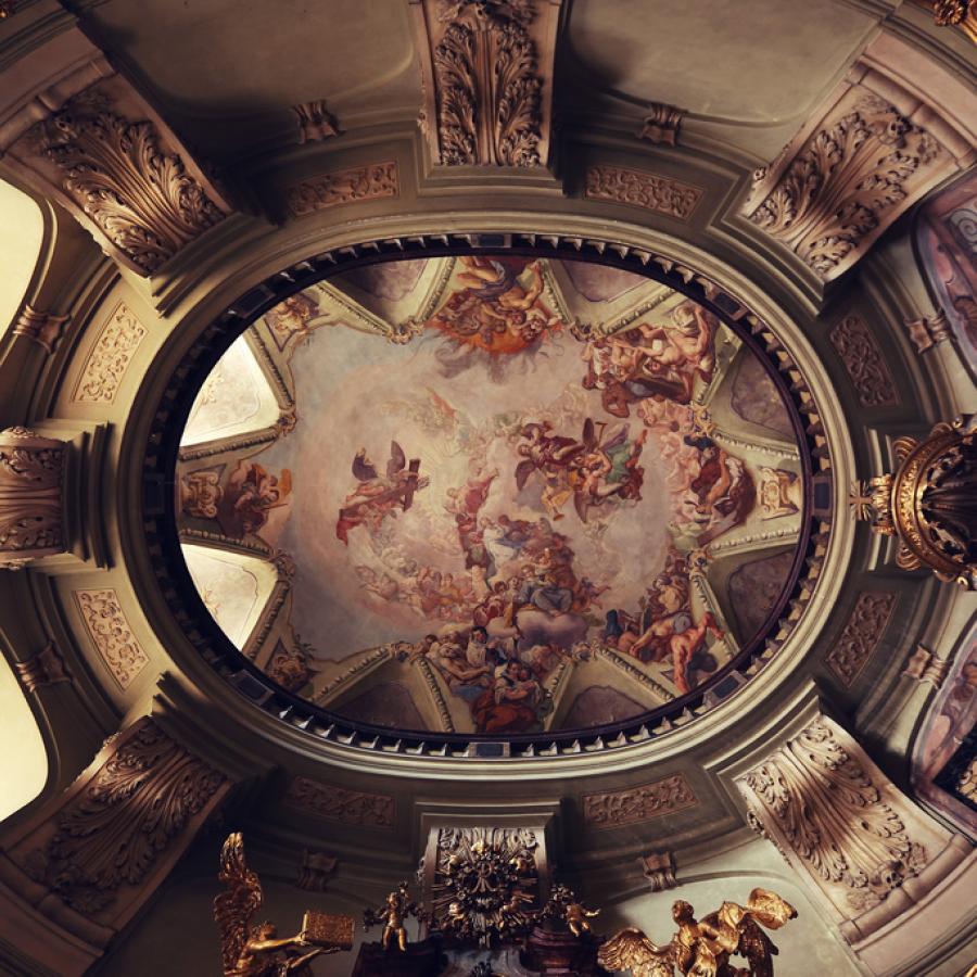 Spectacular Cathedral Ceiling Art