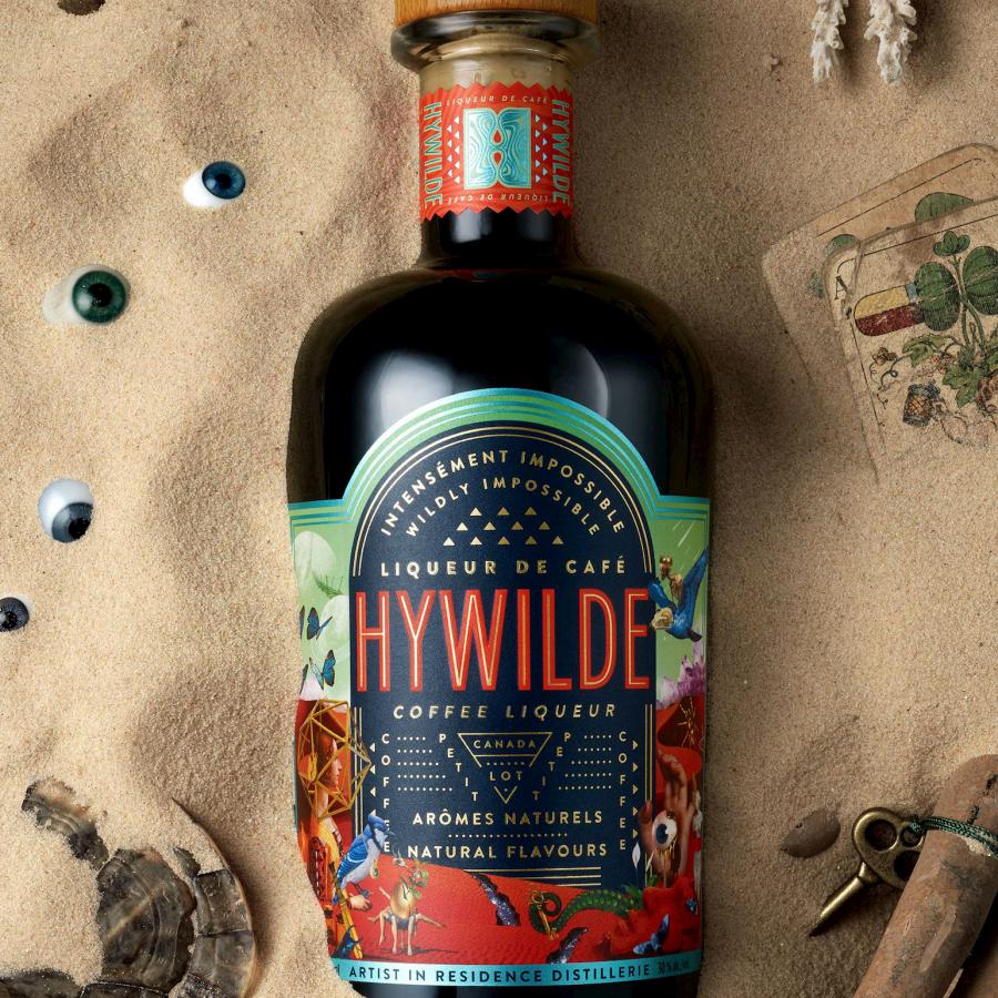 Colorful Packaging Design for coffee liqueur Hywilde