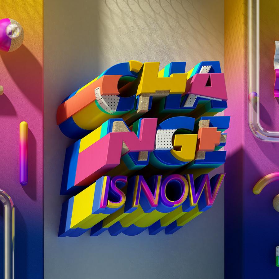 3D Typeface Compositions in Cinema 4D