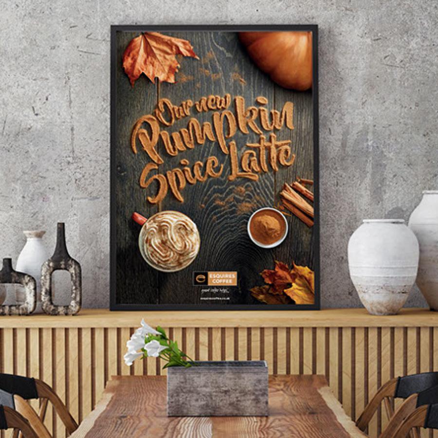 Esquires' Pumpkin Spice Latte - Graphic Design