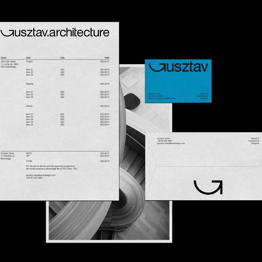 Gusztav.architecture studio — Branding and Visual Identity