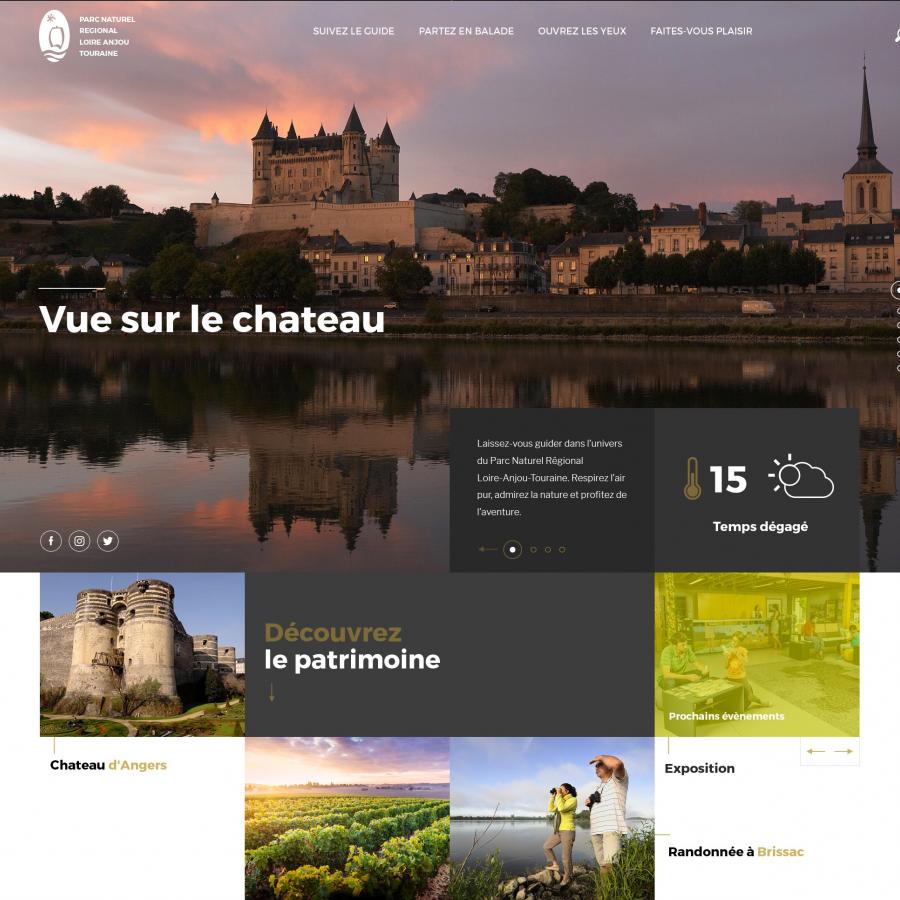 Web Design Project for Parc Naturel Loire-Anjou Touraine