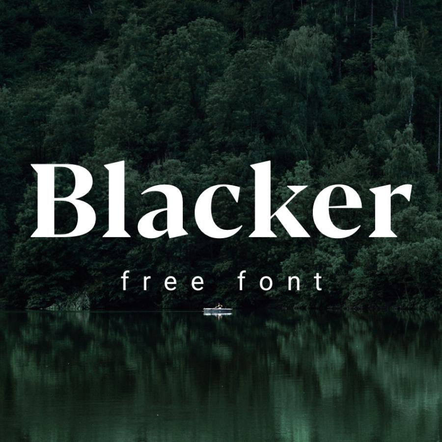 Free Font: Blacker Text Family