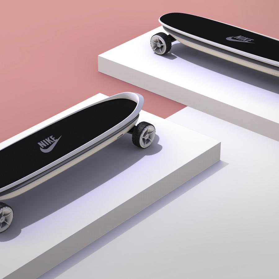 Industrial Design for Nike Electric Skateboard Concept