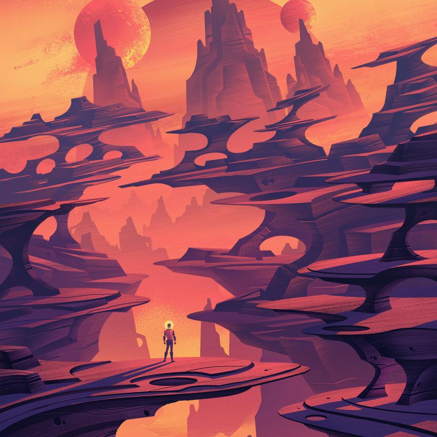 Illustration: Space Park: Cosmic Canyon by Brian Miller