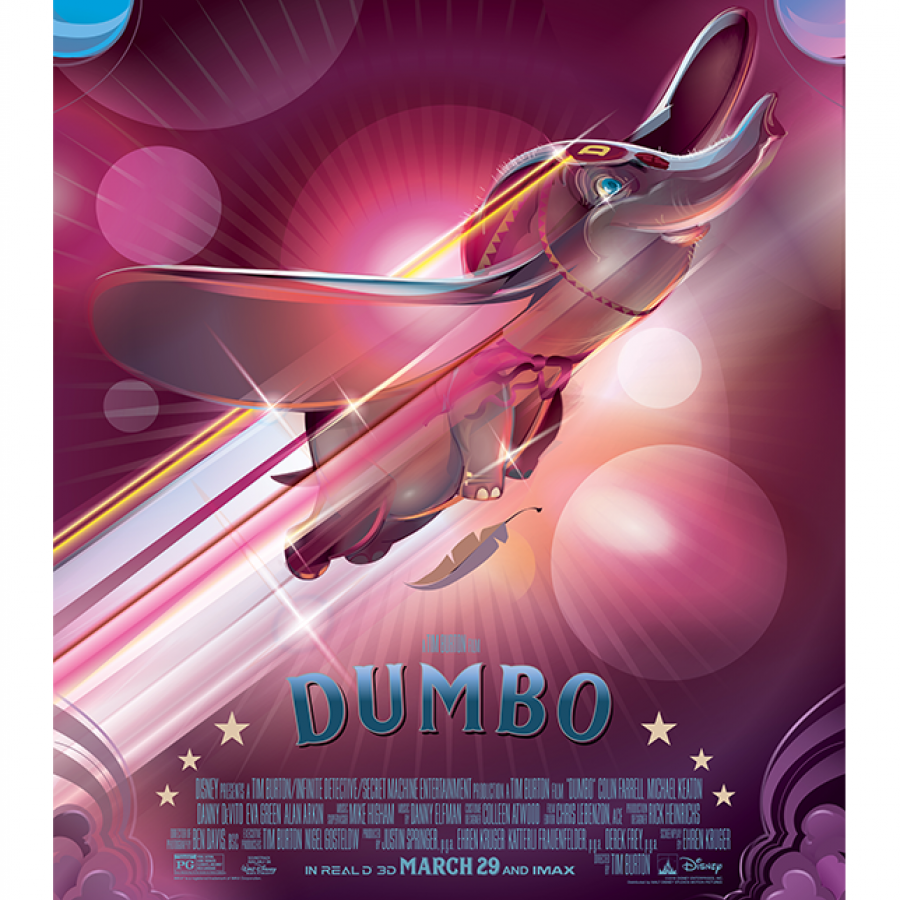Amazing Vector Illustration for Disney Tim Burton's Dumbo