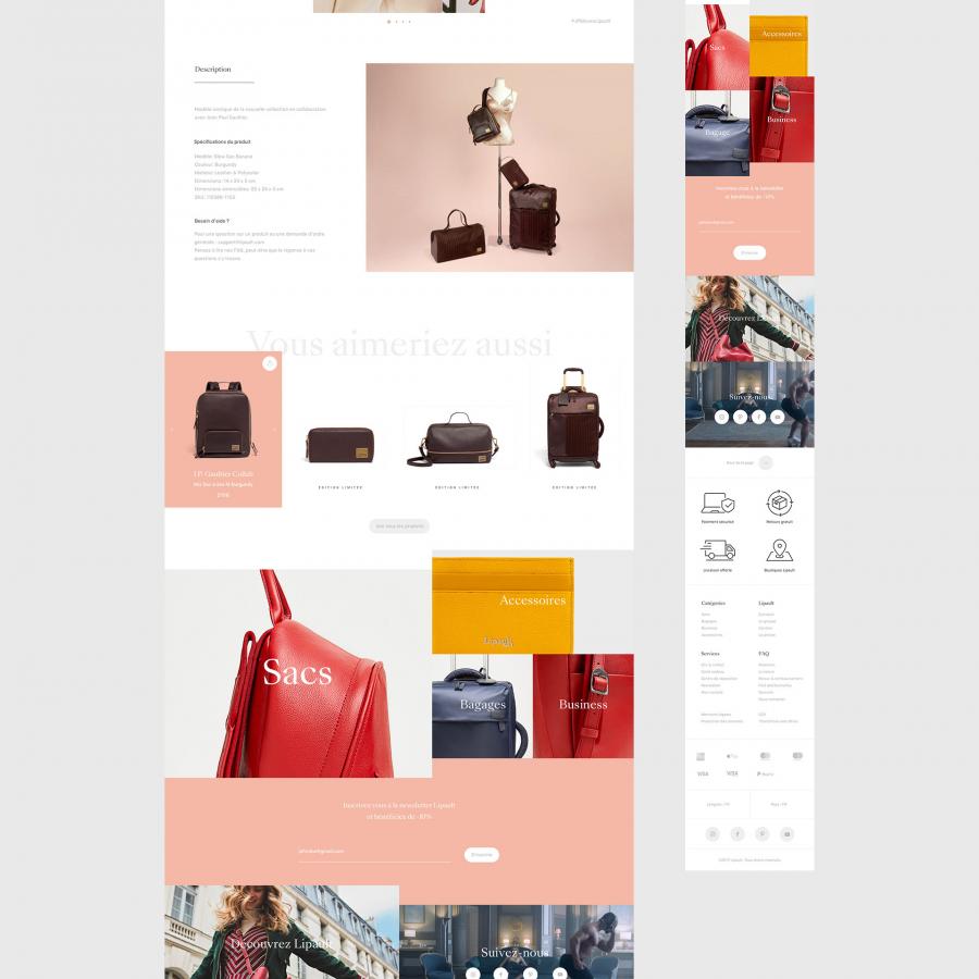 Lipault™ E-Commerce Responsive Web Design