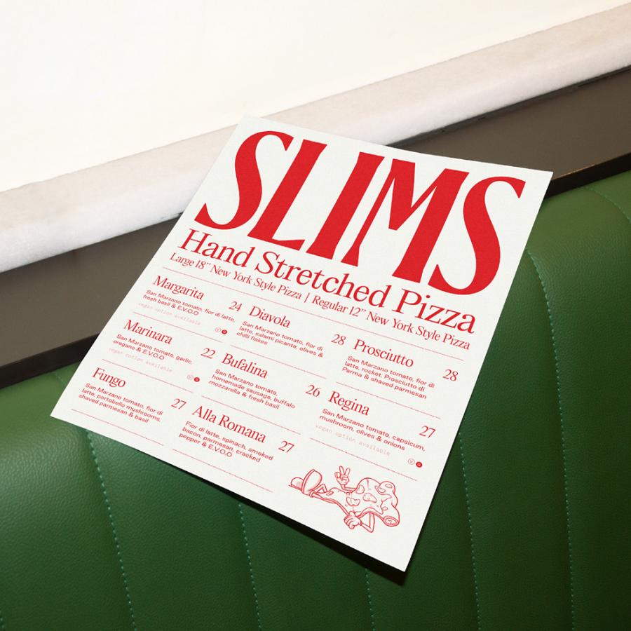 Slims Pizza Branding & Packaging