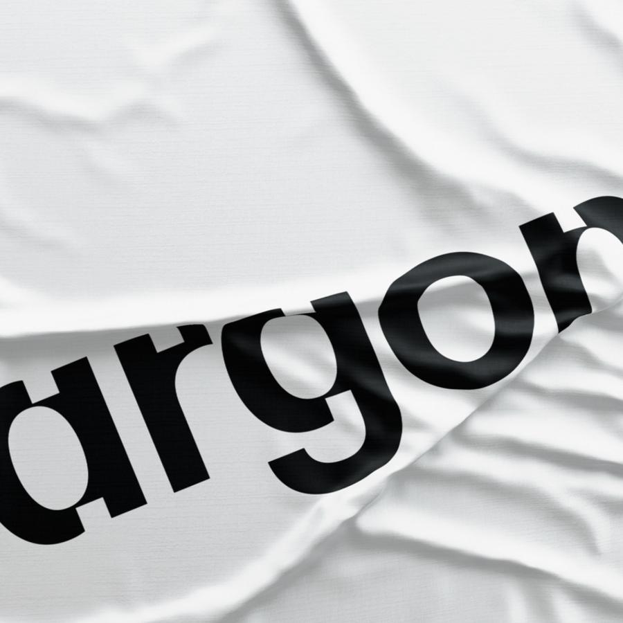 Minimalist style branding and visual identity for Argon