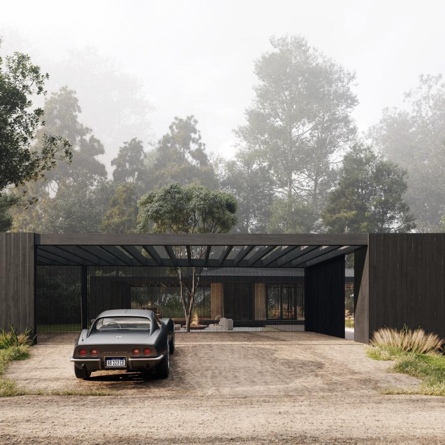 Black House — 3D architecture visualization