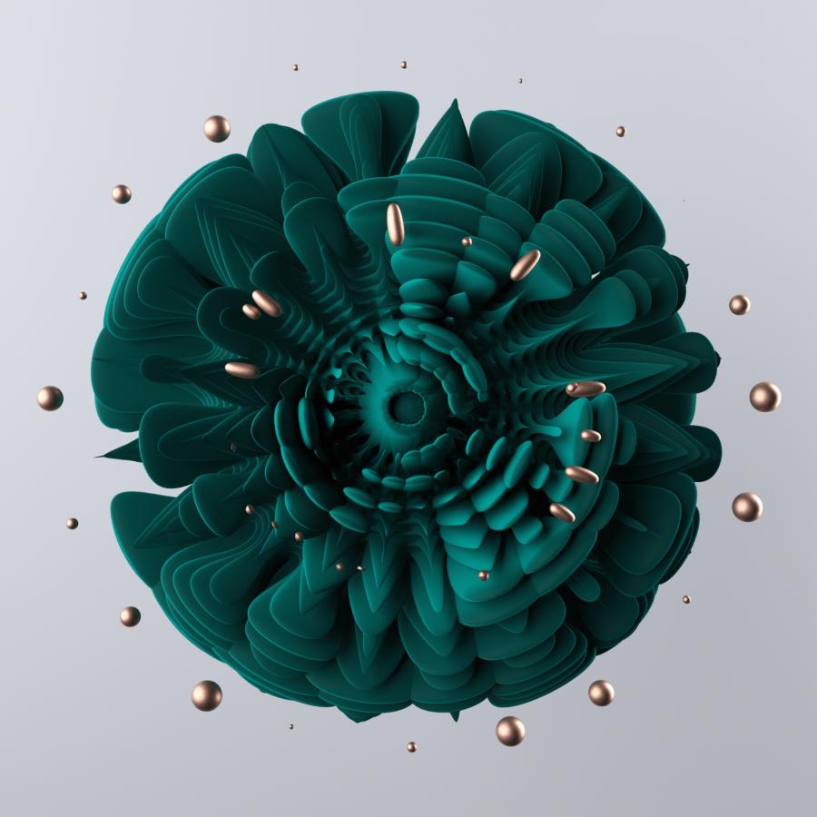 B L O O M — 3D procedural abstract flower compositions 