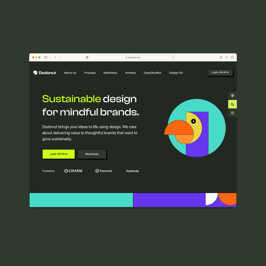 Sustainable web design by Dodonut