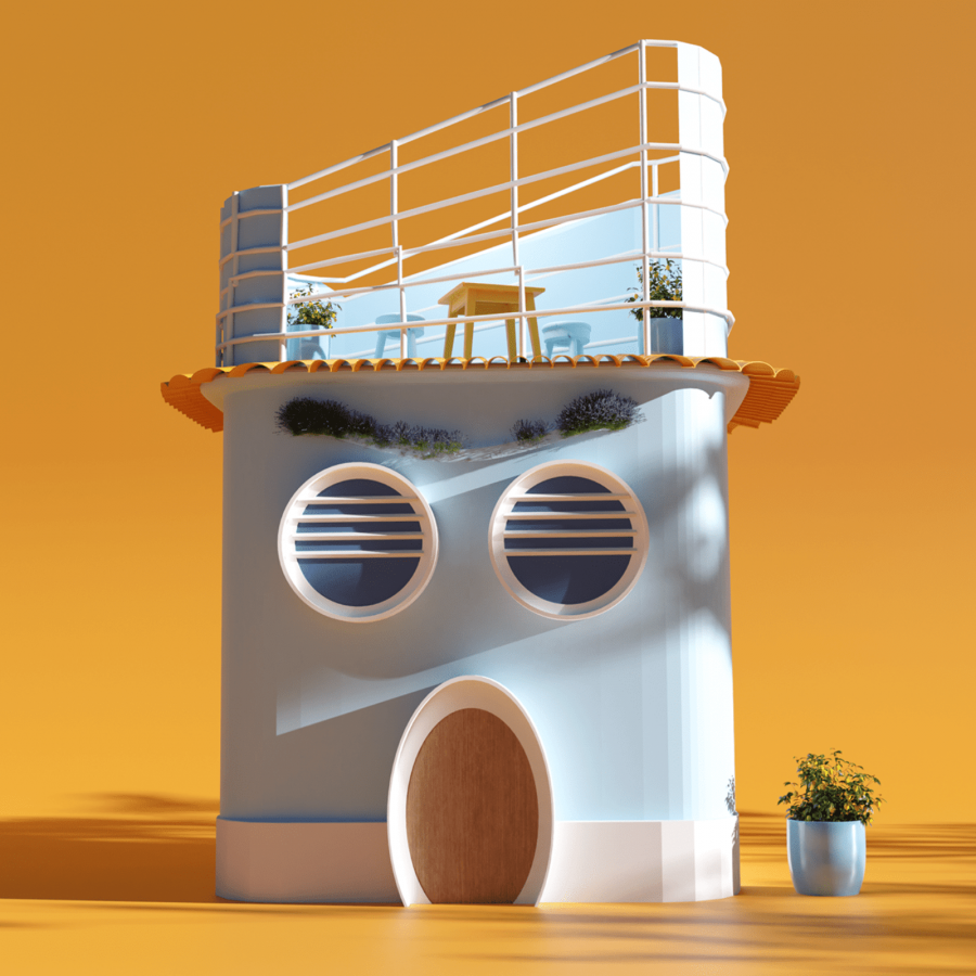 Emoji City in Blender 3D