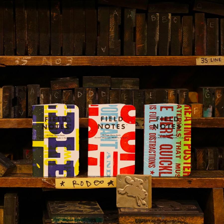 Field Notes and Hatch Show Print Come Together For Unique Letterpressed Memo Books