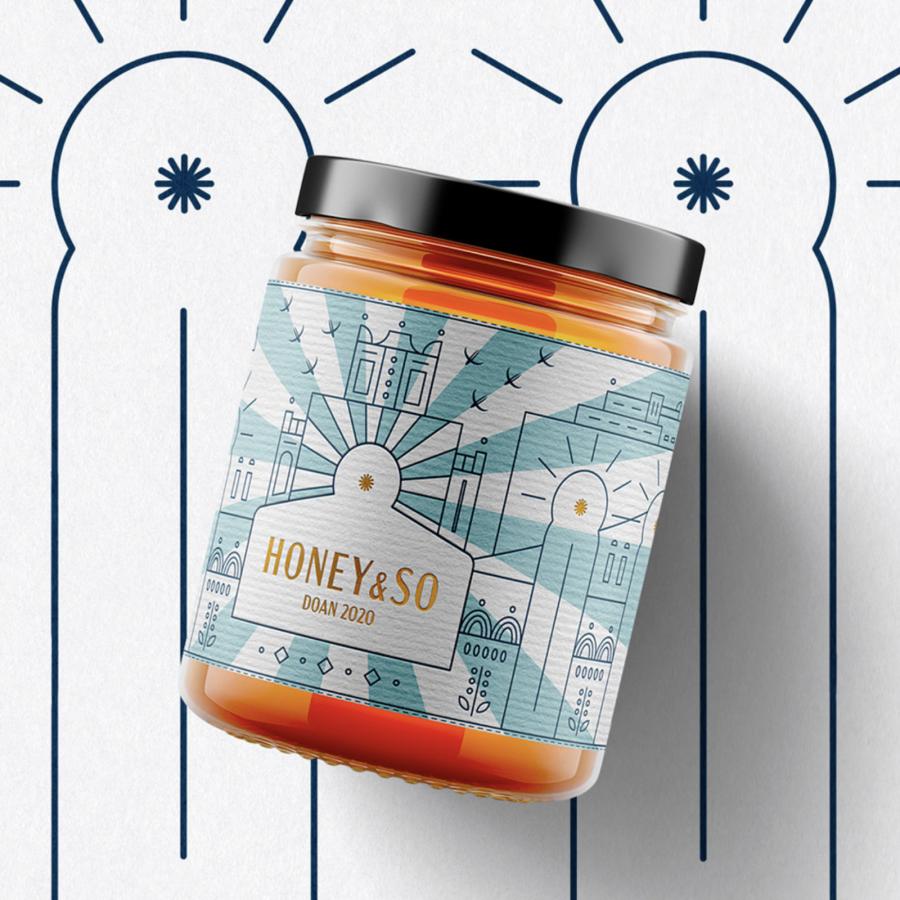 Honey & So packaging design