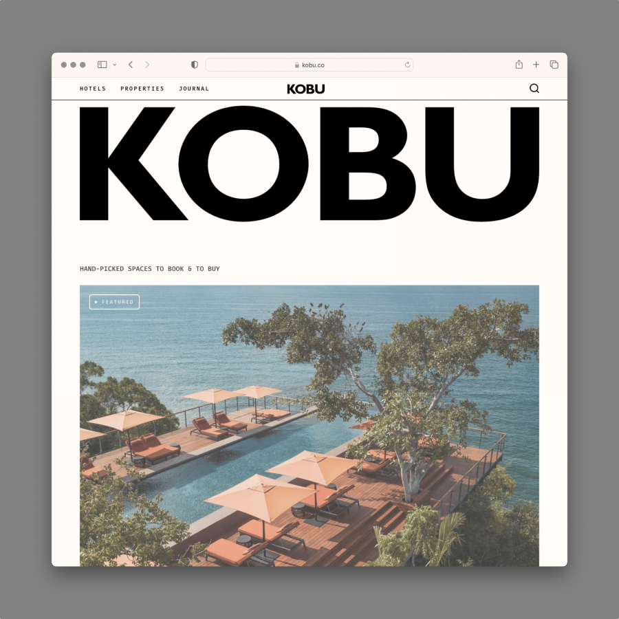 Revealing a new brand identity and website, KOBU looks to reverse the commodification of travel
