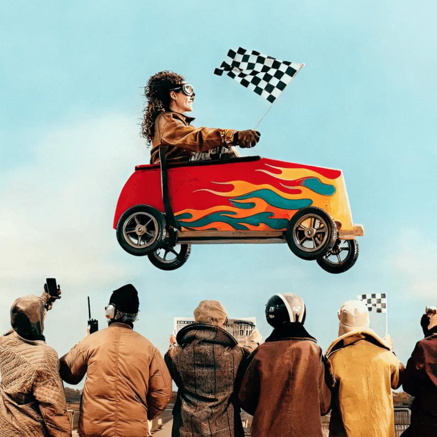 Lovart AI design agent interface showing brand campaign creation