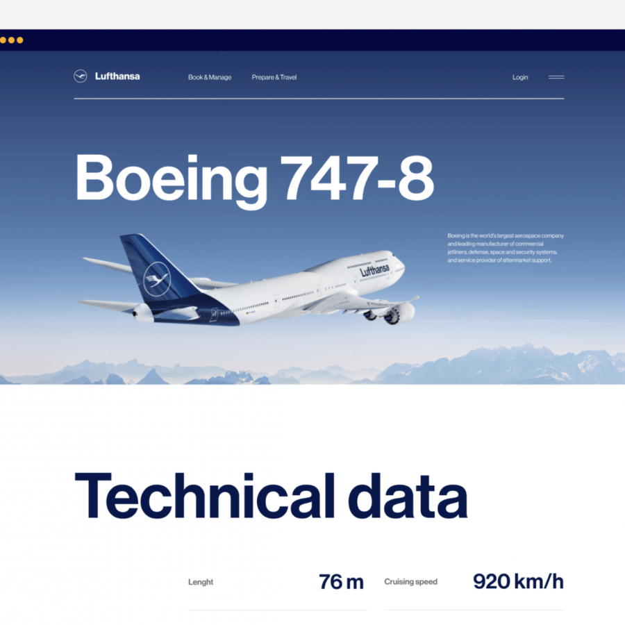  Lufthansa Web Design Concept